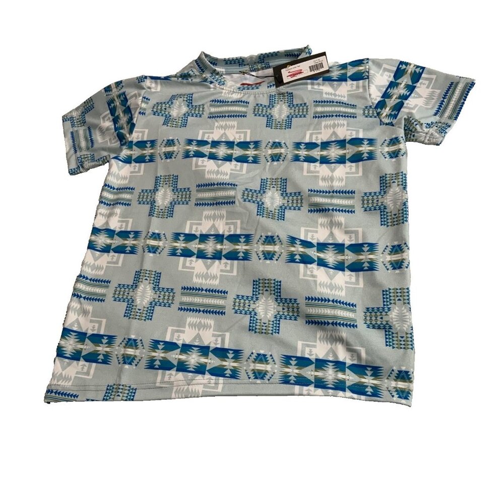 NATIVO FASHION KIDS TEE SHIRT TRIBAL PRINT SZ 12 YOUTH